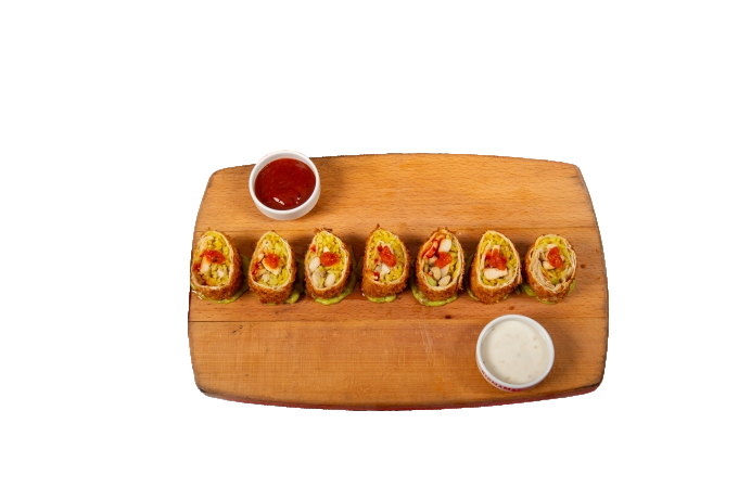 Guacomole Soslu Chicken Sushi